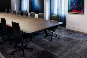 Boardroom Table for Woods Bagot Perth. 7M x 1.8M in Ebonised Jarrah. 2016- Palace Hotel Perth