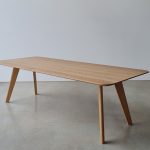 Custom Vista St table. Handcrafted in American Oak for a private client in Sorrento, Victoria, Australia