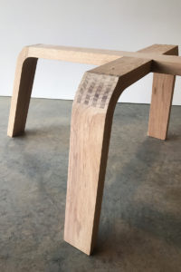 Over The Falls Coffee table, base joinery detail.