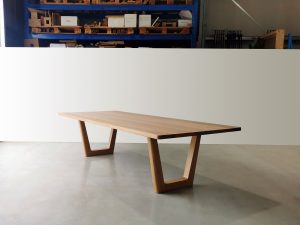 Clairault Dining Table. Handcrafted in Solid American Oak 2800 x 1200 x 740mm Square edge to top.