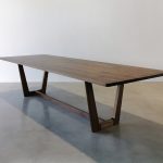 Botanical Dining Table. Square Edge Profile, Handcrafted in American Walnut in the Margaret River Region of Western Australia