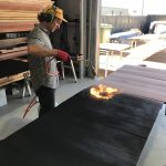 Scorching Jarrah for 8m Wandoo Staff Dining Table