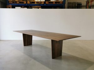 Morey Dining Table. Handcrafted in solid American Walnut. 3000 x 1100 x 740mm