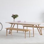 Quarterlight Table. Handcrafted in Solid American Oak