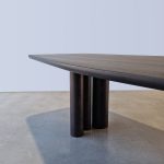 Column Table- Handcrafted in Ebonised American Walnut, 2800 x 1100 x 740mm