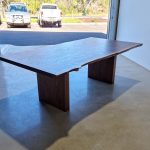 Walnut Live Edge Dining Table. Rare, book matched American Walnut Slabs