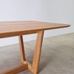 Botanical Dining Table with custom edge profile, Handcrafted in American Oak. 2700 x 1000 x 740mm.