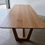 Botanical Dining Table with custom edge profile, Handcrafted in American Oak. 2700 x 1000 x 740mm.