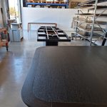 Ebonised Walnut Boardroom Table 7000 x 2200 A collaboration with Milieu Creative. Location- Perth, Western Australia
