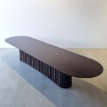 Custom Designed Boardroom Table in Ebonised Jarrah 4000 x 1100. 2023- Fremantle, Western Australia